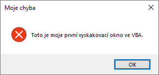 VBA Excel - msgbox critical